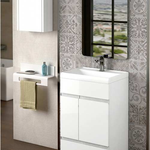 Mueble BARI 50 Blanco brillo