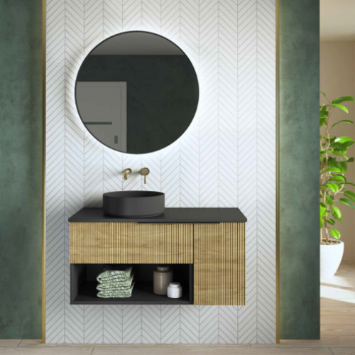 Mueble MANILA 100 Grafito / Roble Ostippo