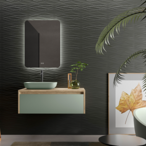 Mueble LAMBA 100 Roble natural / Verde claro
