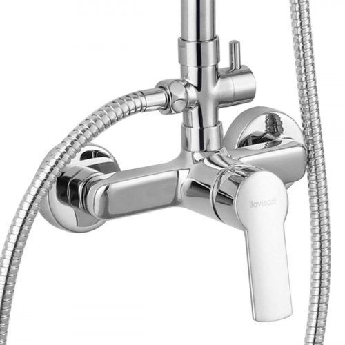 Kit ducha monomando SIOUX ROUND CROMO