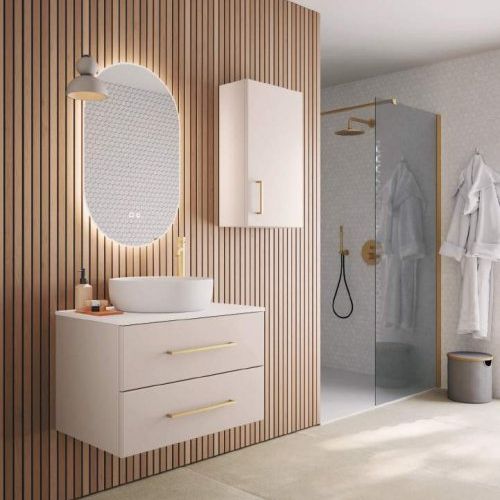 Mueble NOAH 70 Arena Mate (Tirador Oro)