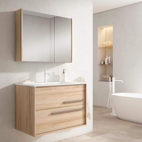 Mueble AQUA 80 Aliso / Tirador Quarzo