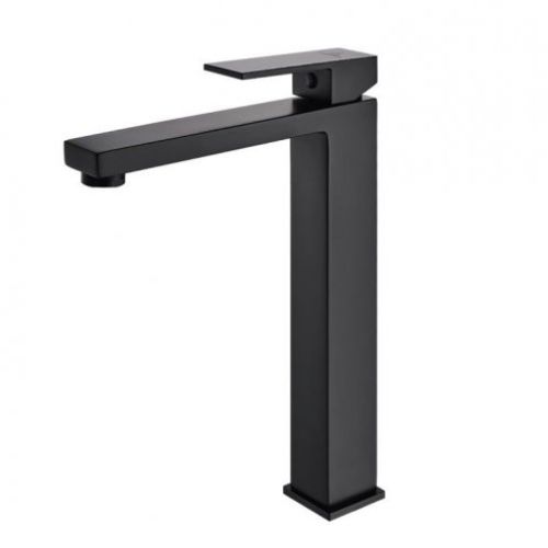 Grifo lavabo caño alto LUXOR NEGRO