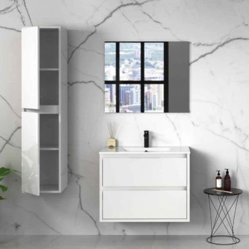 Mueble BOLTON 80 Blanco Brillo