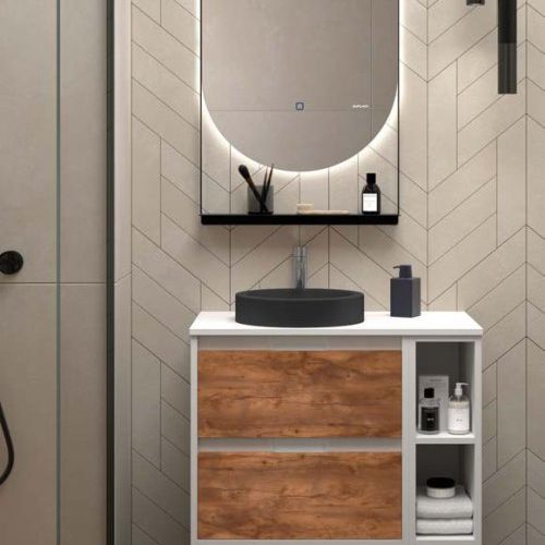 Mueble ZAO MODULAR 80 Blanco / Rustik