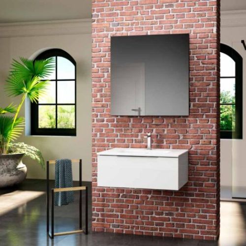 Mueble SURIA 80 Blanco Brillo