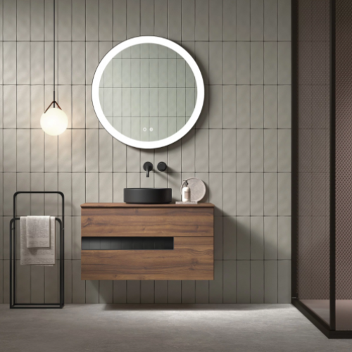 Mueble VISION 80 Valenti / Cristal Negro