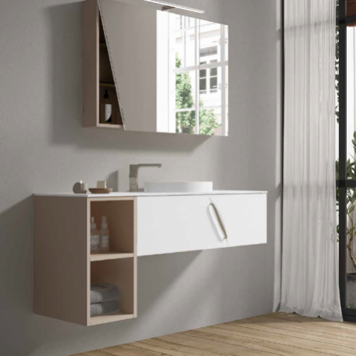 Mueble NATURE MODULAR 130 Tortora / Blanco