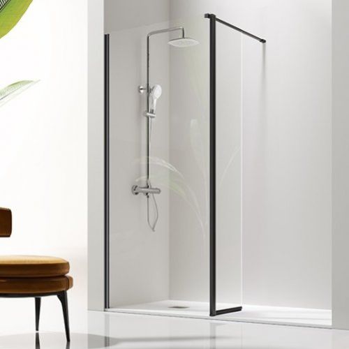 Panel fijo + abatible GIRO NEGRO