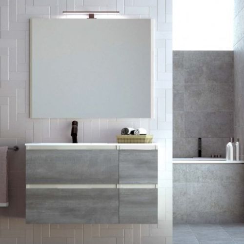 Mueble AQUA MODULAR 100 (70+30) Panna / Steel