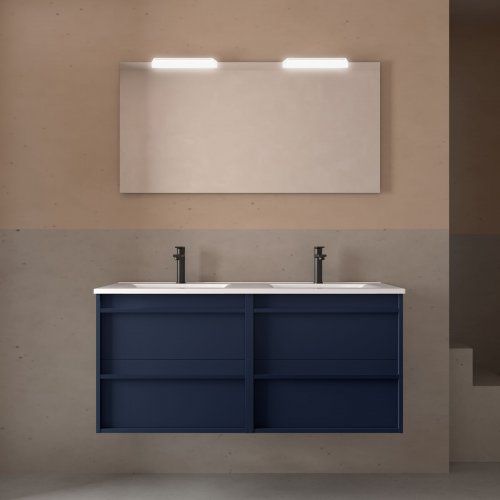 Mueble ATTILA 120 (60+60) Blue Satin