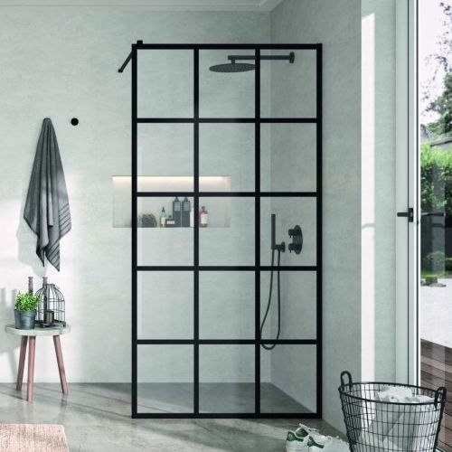 Panel fijo FRESH NEGRO CUADROS