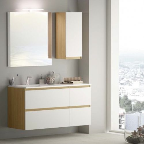 Mueble AQUA MODULAR 100 (70+30) Chapa Roble / Blanco