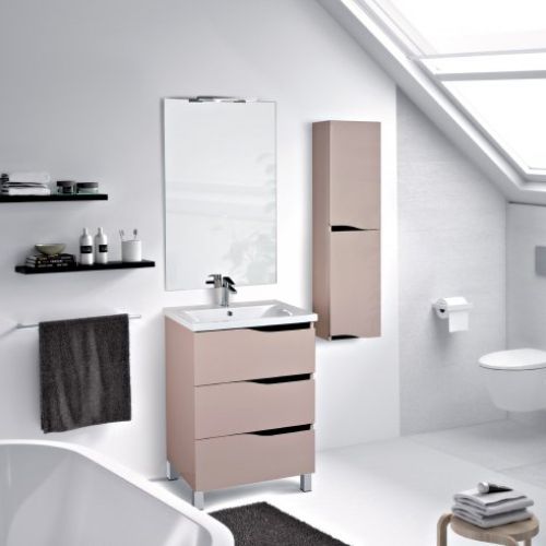 Mueble MALI 60 Moca / Barras Negro