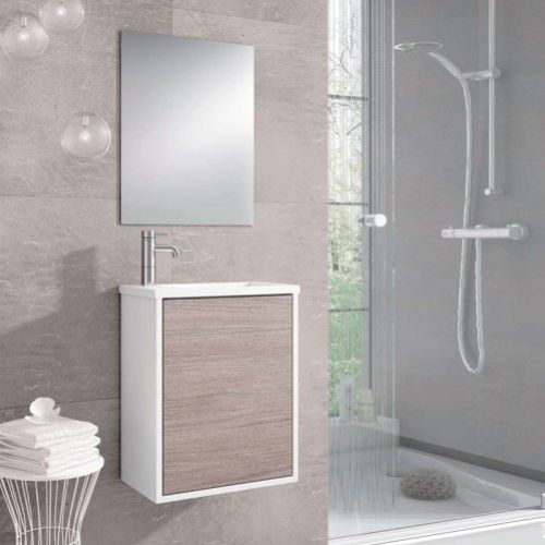 Mueble LOFT 40 Blanco / Roble