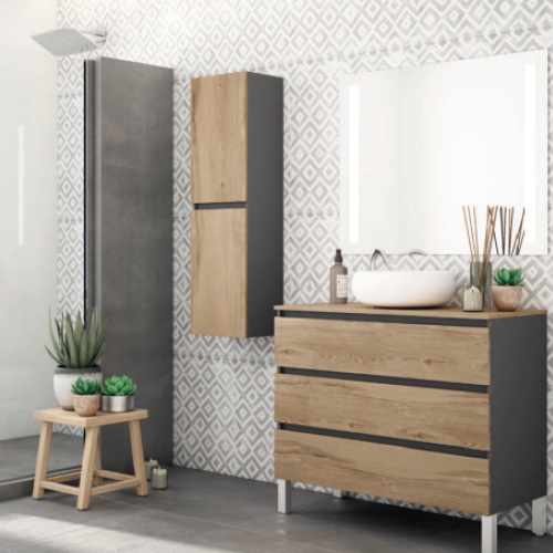 Mueble KLOE 100 Grafito / Niagara