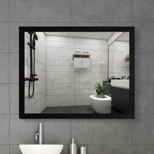 Espejo MIRKO borde negro mate