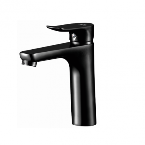 Grifo lavabo caño alto SAYRO NEGRO