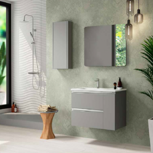 Mueble TURIN MODULAR 80 Mist Mate / Tirador Negro