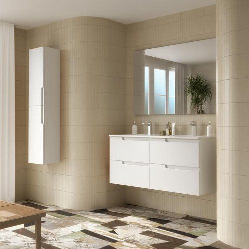 Mueble VIMA 120 (60+60) White Satin