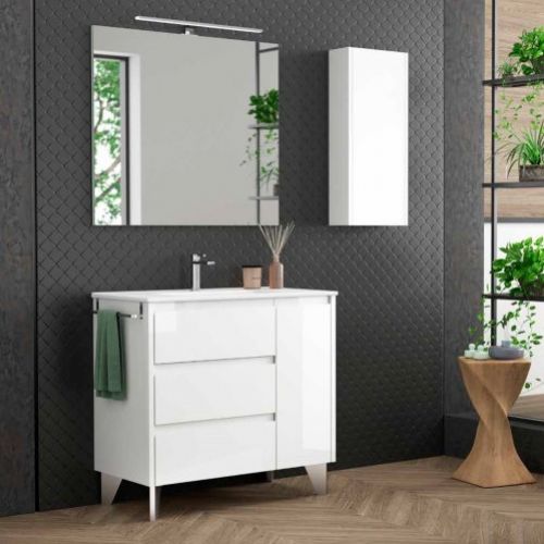 Mueble VENECIA 90 Blanco Brillo