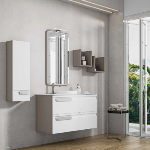 Mueble VITA 90 Gris delfín mate / Blanco mate