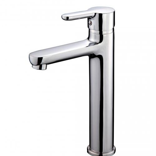 Grifo lavabo caño alto GOLF CROMO