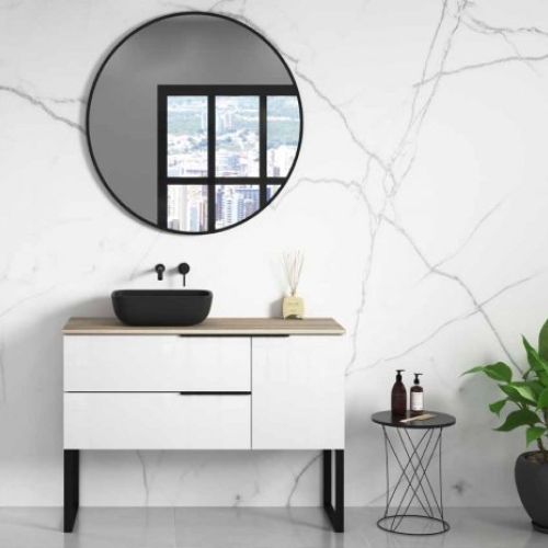 Mueble OBAN 120 Blanco Brillo