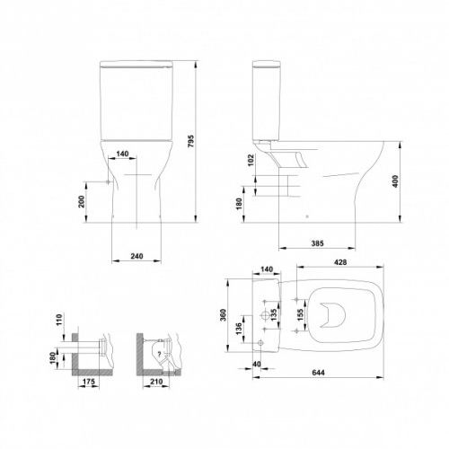 indoro street square normal   medidas