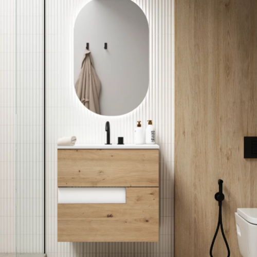 Mueble VISION 60 Roble Acosta / Blanco