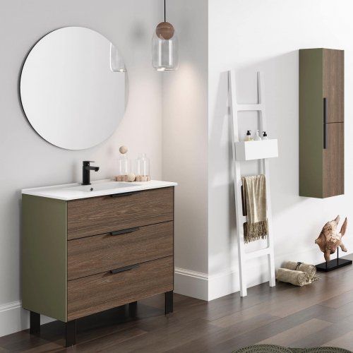 Mueble ALBORAN 80 Oliva / Roble Palma