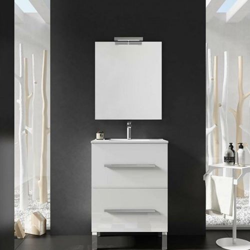Mueble ELEMENT 60 Blanco brillo (Tiradores cromo)