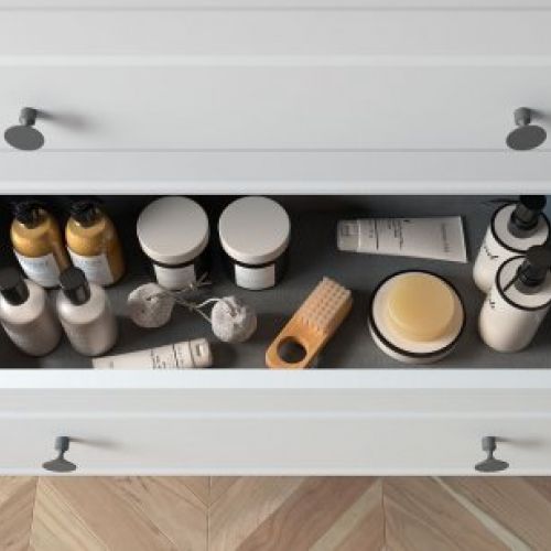 Mueble RENOIR Cajón "Pomo Style. Acabado Silver"