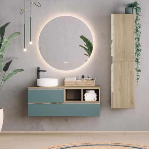 Mueble RÍO MODULAR 120 Agave Mate / Roble Pegasus