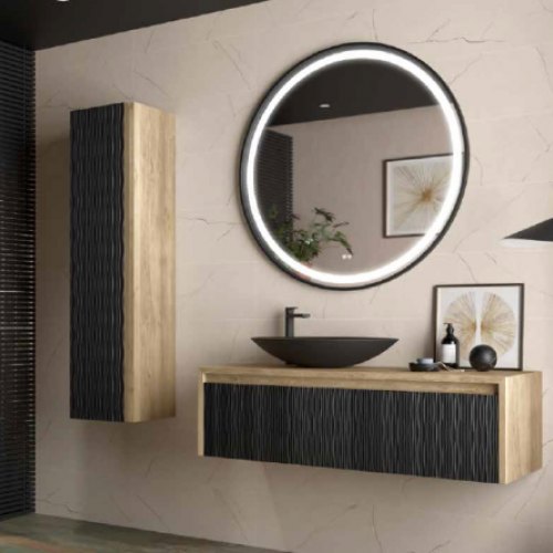 Mueble LAMBDA 120 Roble Natural / Negro