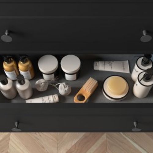 Mueble RENOIR Cajón "Pomo Style. Acabado Silver"