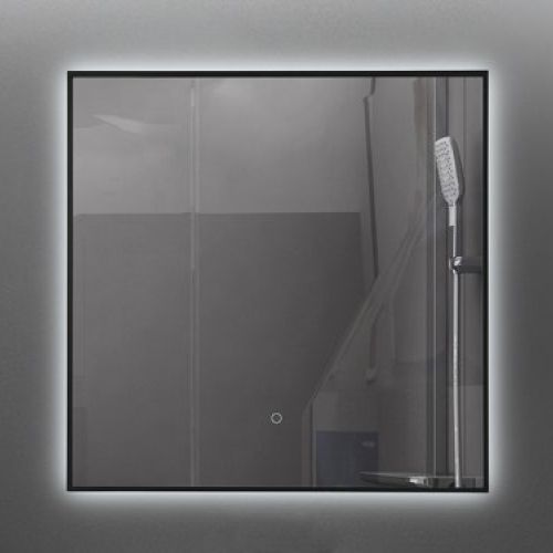 Espejo luz led ENZO Negro